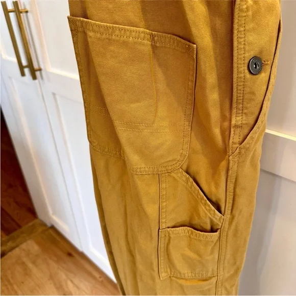 Vans mustard denim overalls Small - Picture 8 of 10